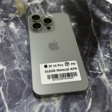 Apple iPhone: IPhone 15 Pro, Б/у, 512 ГБ, Защитное стекло, 82 % — 3