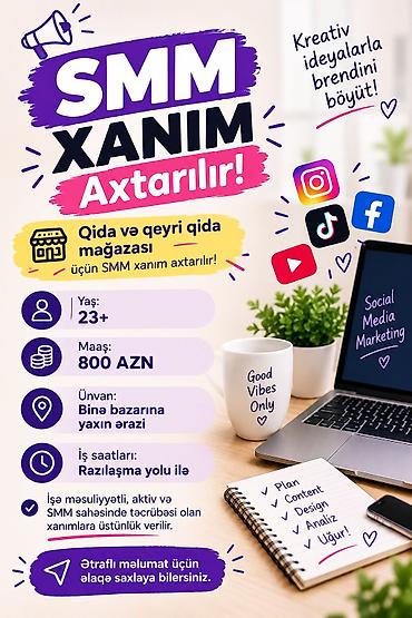 anbar is: SMM menecer tələb olunur — 1