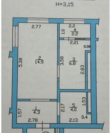 Продажа квартир: 1 комната, 33 м², Индивидуалка, 12 этаж, Косметический ремонт — 13