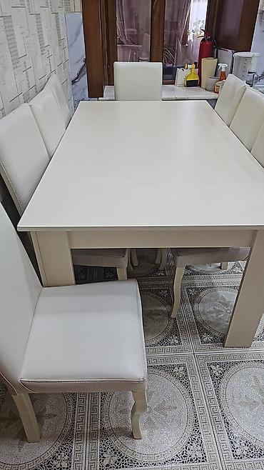 ✅Tecili masa Desti satılır 8 stulla 250 AZN Unvan içeri seher seadet
