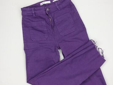 Bershka, Material trousers for women, size S (EU 36)