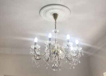 taxta listurlar: Çılçıraq, 8 lampa, Xrustal