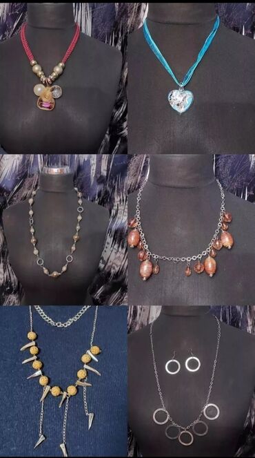 Ogrlice: Sest oglice sve za 300 dinara moze i pojedinacno jedna ogrlica 200