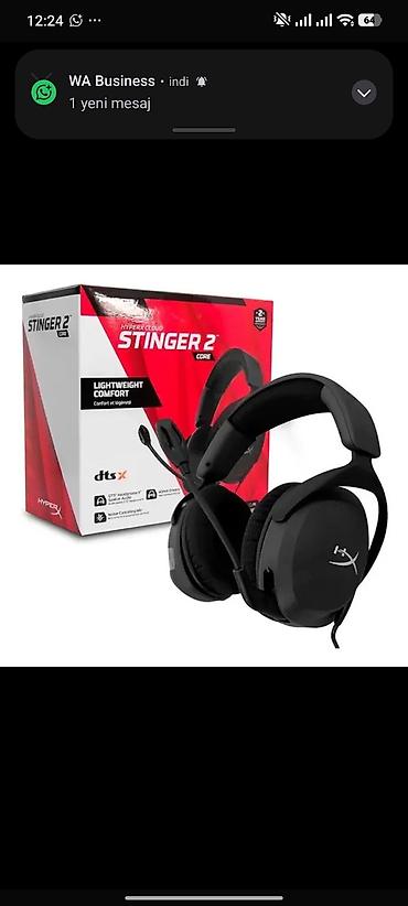 Qulaqcıqlar: Yeni Simli Qulaqcıqlar, HyperX, rəng - Qara — 2