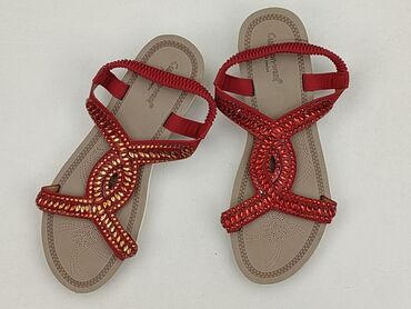 czarne sandałki ccc: Sandals for women, size 37