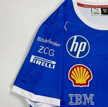 Futbolkalar: Ferrari mavi komanda köynəyi Her razmer var S M L Xl whatsappda elaqe — 2
