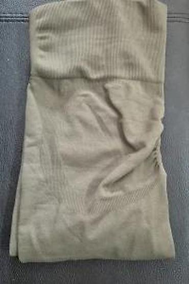 Helanke, biciklistički šortsevi: Ženske sportske helanke – visoki struk, maslinasto zelene - Kroj — 19