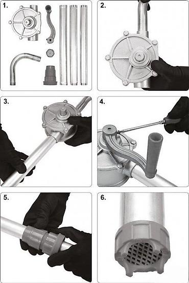 Ostali ručni alati: Ručna buradna pumpa za ulje i dizel Opis: - Mehanička ručna pumpa sa — 5