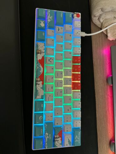 Klaviaturalar: Temudan alınıb,RGB arxa aydınlatmalı,ağ switchlər,Type-C