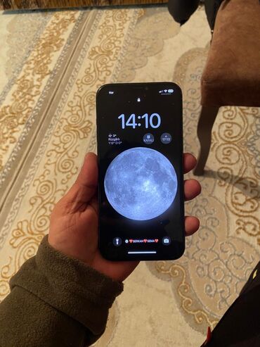 Apple iPhone: IPhone 12 Pro Max, 128 GB, Black Titanium, Barmaq izi, Simsiz şarj, Face ID