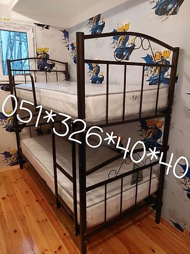 İkimərtəbəli uşaq çarpayıları: Oğlan və qız üçün, Yeni, Çarpayı, Matras ilə, Siyirməsiz — 29