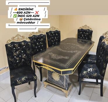Mebel: Qonaq otağı üçün, Yeni, 6 stul