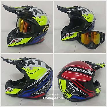 pod 2: Kaciga za motokros/ATV sa naočarima – YEMA Racing - Tip: integralna — 2