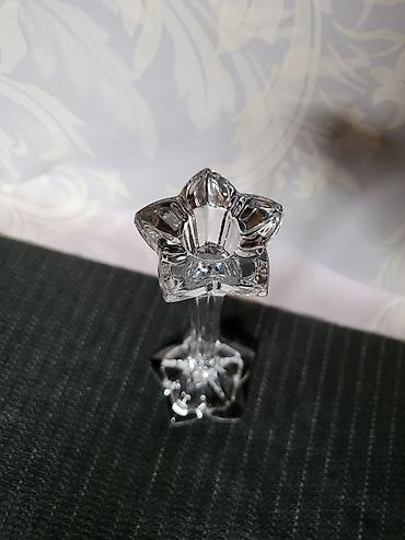 Sveće i svećnjaci: Nov nemacki kristal svecnjak cvet iz 80ih.god. Svecnja nemacki,pun — 9