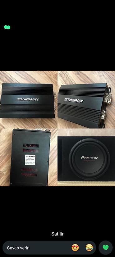 kalonka qiyməti: Səs sistemi dəsti – Soundmax gücləndirici + Pioneer subwoofer - — 1