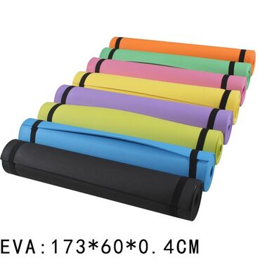Rekviziti za vežbanje: Podloga za yogu, aerobik, fitnes 0,40 cm Crvena, Ljubičasta, Roze — 7