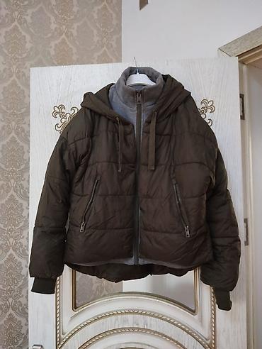hind geyimi: Qadın/Unisex qışlıq qısa şişmə gödəkçə - Rəng: zeytun-yaşıl (xaki — 8