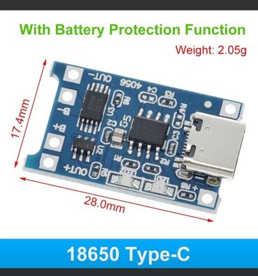 micro usb зарядка: Li-ion charger 18650 "TP4056" Плата зарядки литиевой батареи TP4056