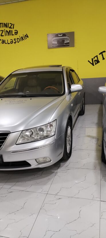 Hyundai: Hyundai Sonata – gümüşü rəngdə sedan. Texniki xüsusiyyət və — 2