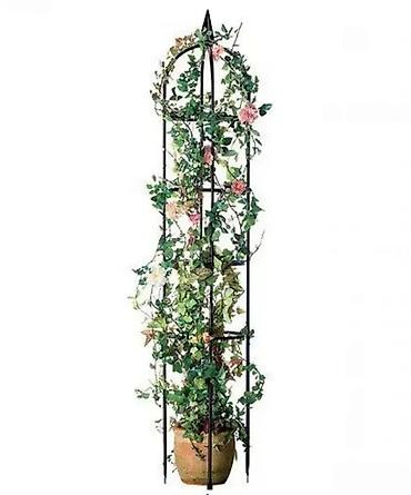 seme dipladenije: LIVARNO Home Garden Obelisk – dekorativna metalna potpora za penjačice — 4