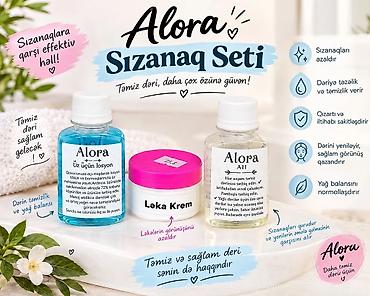 sizanaq lekeleri: Alora Sızanaq Seti üz dərisində sızanaq və ləkə problemlərinə qarşı — 1
