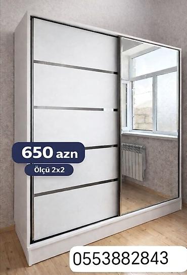 ayna qapi: Mebel: sürgülü qapılı gardırob Qiymət: 650 AZN Ölçü: 2x2 m - — 1