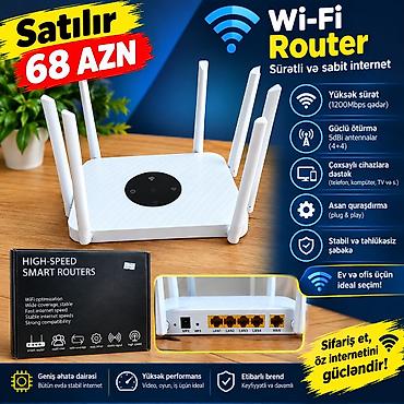 gigamax limitsiz internet: Wi‑Fi Router – sürətli və sabit internet Xüsusiyyətlər: - Sürət: 1200 — 2
