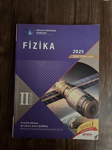 Testlər: Fizika toplu 2-ci hissə 
Əlaqə whatsapp: 0552826140 — 1