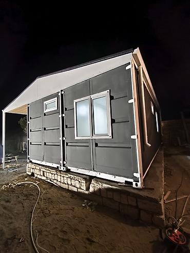 modul tipli ev: Modul/konteyner ev – geniş eyvanlı, hazır quraşdırılmış kompleks - — 2