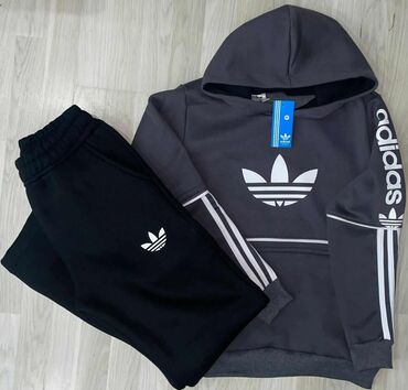 Trenerke: Komplet, L (EU 52), M (EU 50), XL (EU 54), Adidas Originals, bоја - Crna, Pamuk — 7