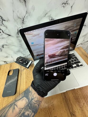Apple iPhone: IPhone 13 Pro Max, Б/у, 256 ГБ, Голубой, Чехол, 100 %
