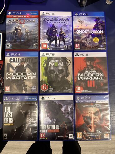 Oyun diskləri və kartricləri: Playstation 5 oyun diskləri Barter var. Disklərin hər biri ideal