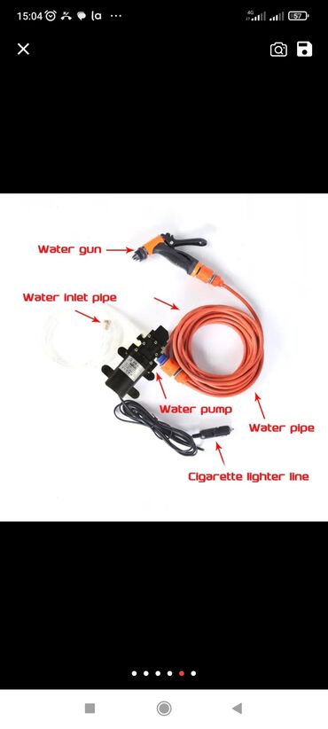 Автомойки: Портативная автомойка высокого давления с насосом — 3