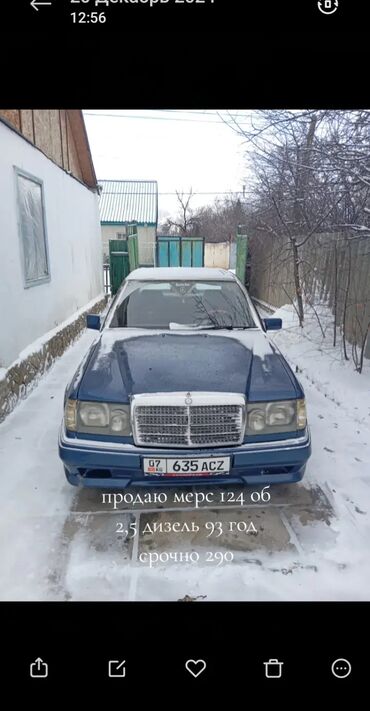 Mercedes-Benz: Mercedes-Benz W124: 1993 г., 2.5 л, Механика, Дизель, Седан