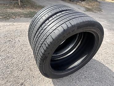 Шины и диски: Шины CONTINENTAL R245/45/19 2шт, цена 7000 сом за пару. Шины NEXEN — 3