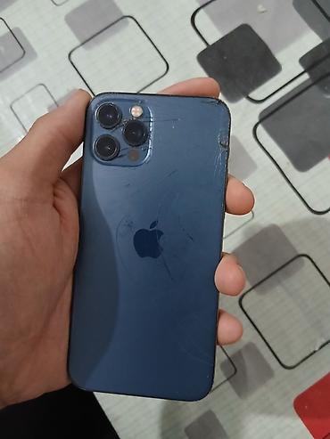 ora iq: IPhone 12 Pro, Б/у, 256 ГБ, Pacific Blue, Защитное стекло, Чехол, 91 % — 1