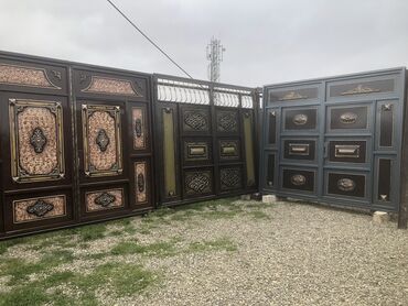 Həyət darvazaları: Yeni Həyət darvazası, 3 m, Mexaniki, Qapı ilə, rəng - Ağ, Kredit yoxdur, Ödənişli quraşdırma, Ödənişli çatdırılma, Rayonlara çatdırılma — 11