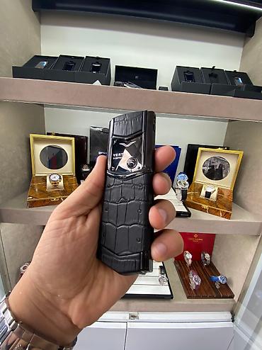 butun telefonlar: Vertu Signature Ultimate JetBlack Premium Class Alligator Kredit Tek — 5