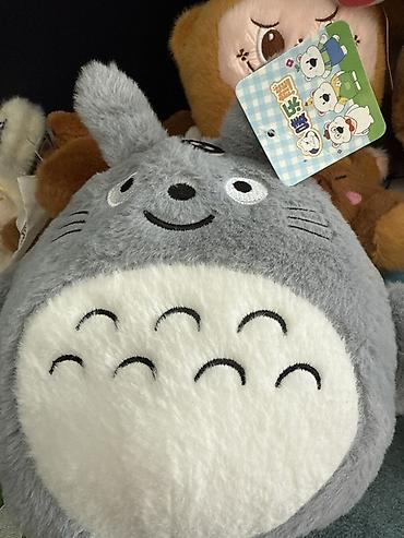 Игрушки: Мягкие игрушки — набор Описание: - Плюшевый котик-бродячка с багетом — 11