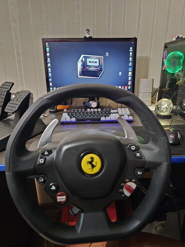 руль ps4: Thrustmaster T80 Ferrari 488 GTB Edition проводной руль для PS4, ПК