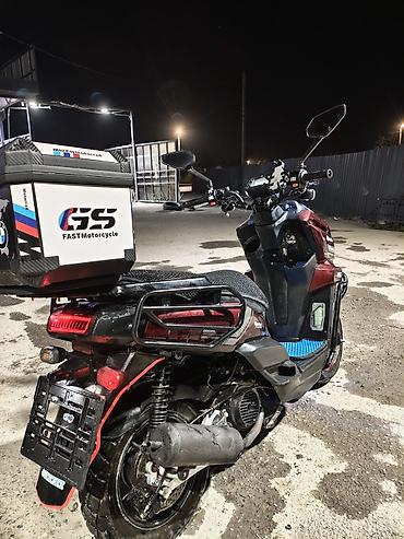 samurai bmw: Скутер/мопед городской класса с тюнингом и туристическим оснащением — 3