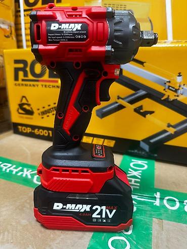 ударные головки: Аккумуляторный набор инструментов D-MAX 21V (в кейсе) Состав — 4