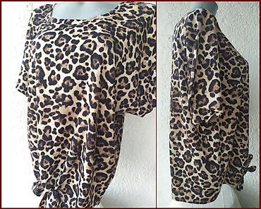 Bluze: "JANINA" Bluza Leopard Print - Kratak Rukav * L ⭕ Stanje: Odlično - — 2