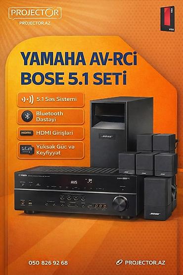 ev kalonka: İşlənmiş Yamaha Kolonka, Növ - Ev kinoteatrı üçün, rəng - Qara — 1