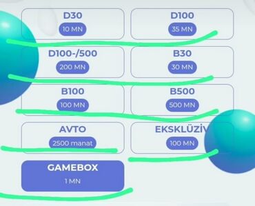 coban is: Xidmət: GameBox və müxtəlif paketlər üzrə gəlir proqramları Təklif