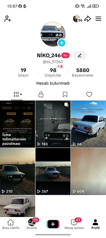 fəhlə işi 2025: Xidmət: TikTok profilinin idarə olunması və məzmun yaradılması Qiyməti — 1