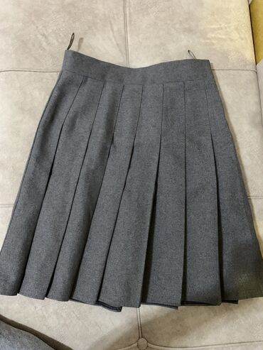 юбки карандаш с завышенной талией: Mini Ətək, Pambıq, S (EU 36)