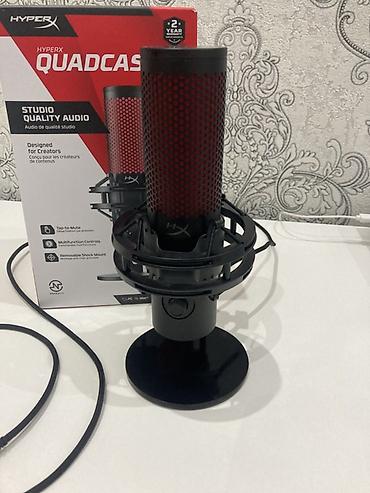 səs yazan: HyperX QuadCast 2 USB mikrofon - Studiya keyfiyyətli səs üçün nəzərdə — 1