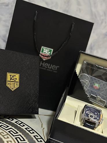 Qol saatları: TAG Heuer kişi qol saatı – kvadrat korpuslu, lacivərt siferblat və — 4