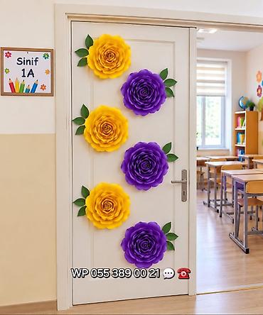 qebir ustu guller: Sinif otağı, bağça,, məktəb, gözəllik salonu, mağaza vitrin, toy nişan — 3